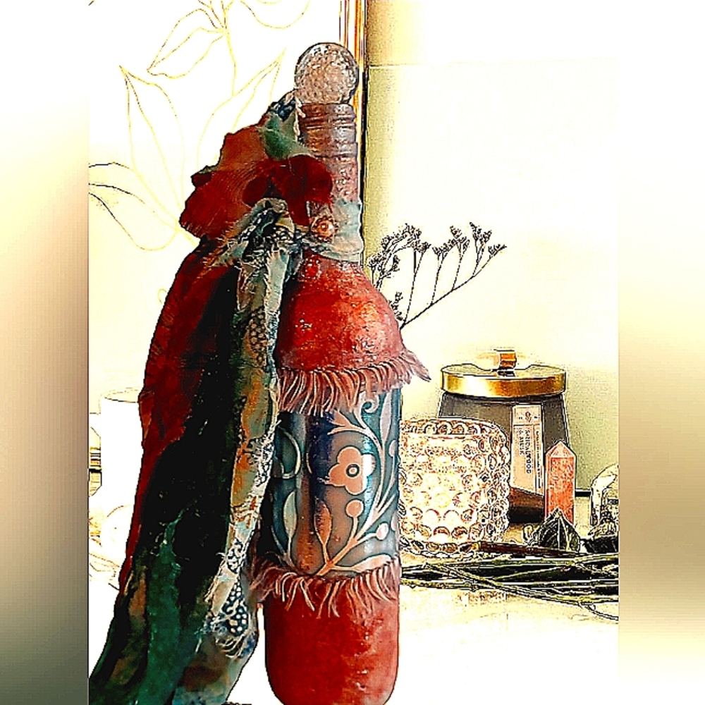 Upcycled Wine Bottle